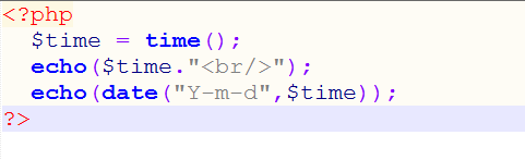 php time()函数介绍